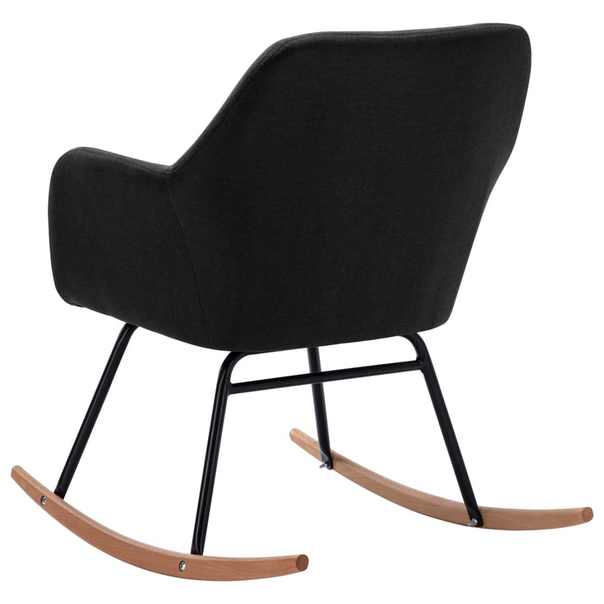 Fauteuil à bascule compact tissu noir Bascova - vue 5
