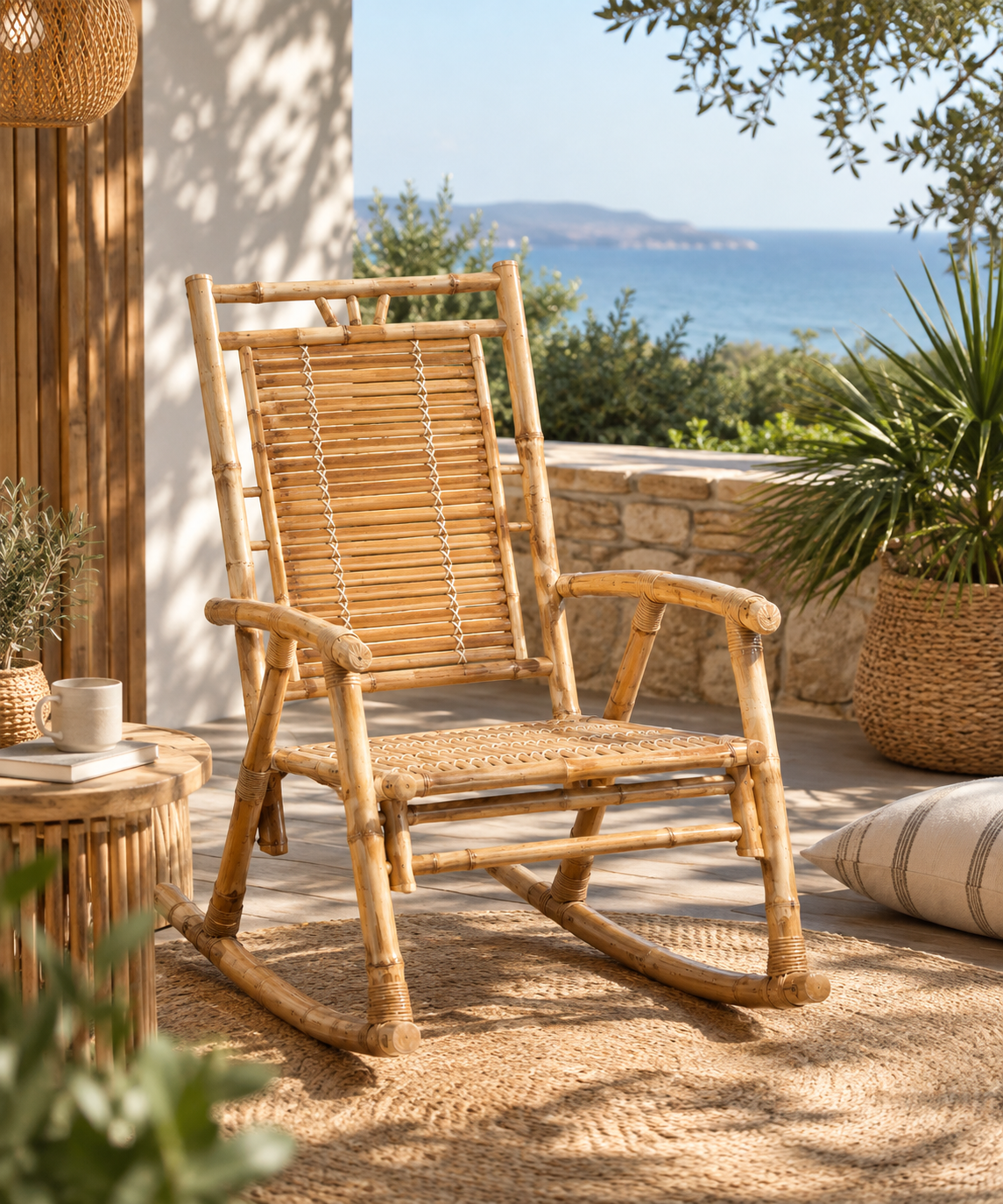 Fauteuil à Bascule en Bambou | Bascova