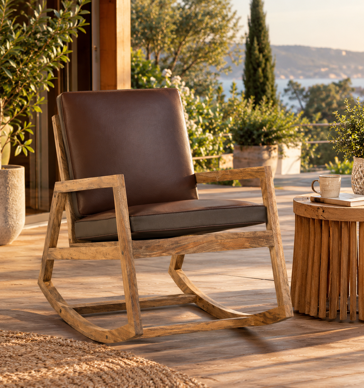 Fauteuil à Bascule Cuir | Bascova