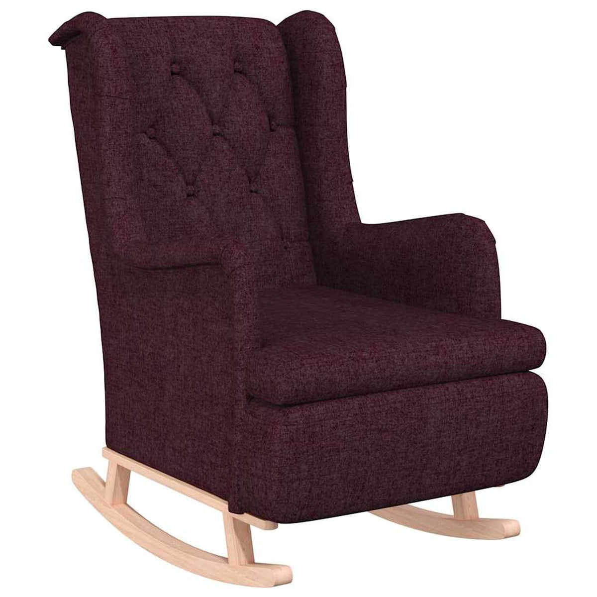 Fauteuil à bascule chesterfield Bascova Violet - vue 4