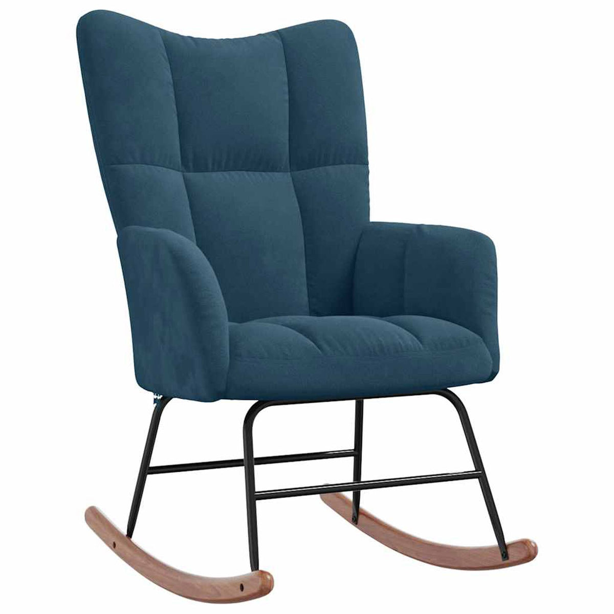 Fauteuil à bascule Bascova Bleu avec repose-pieds - vue 6