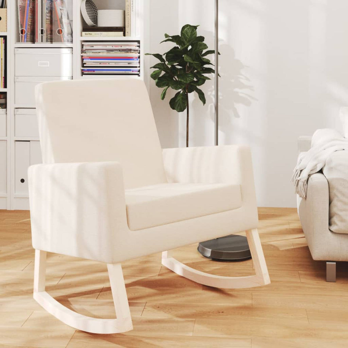 Chaise à bascule minimaliste Bascova Crème - vue 1