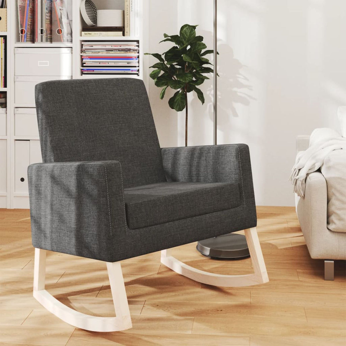 Chaise à bascule minimaliste Bascova Gris foncé - vue 1