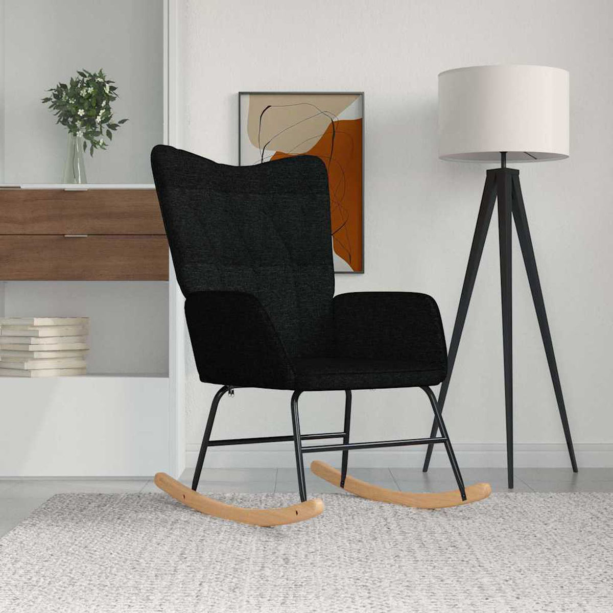 Chaise à bascule Bascova Noir - vue 1