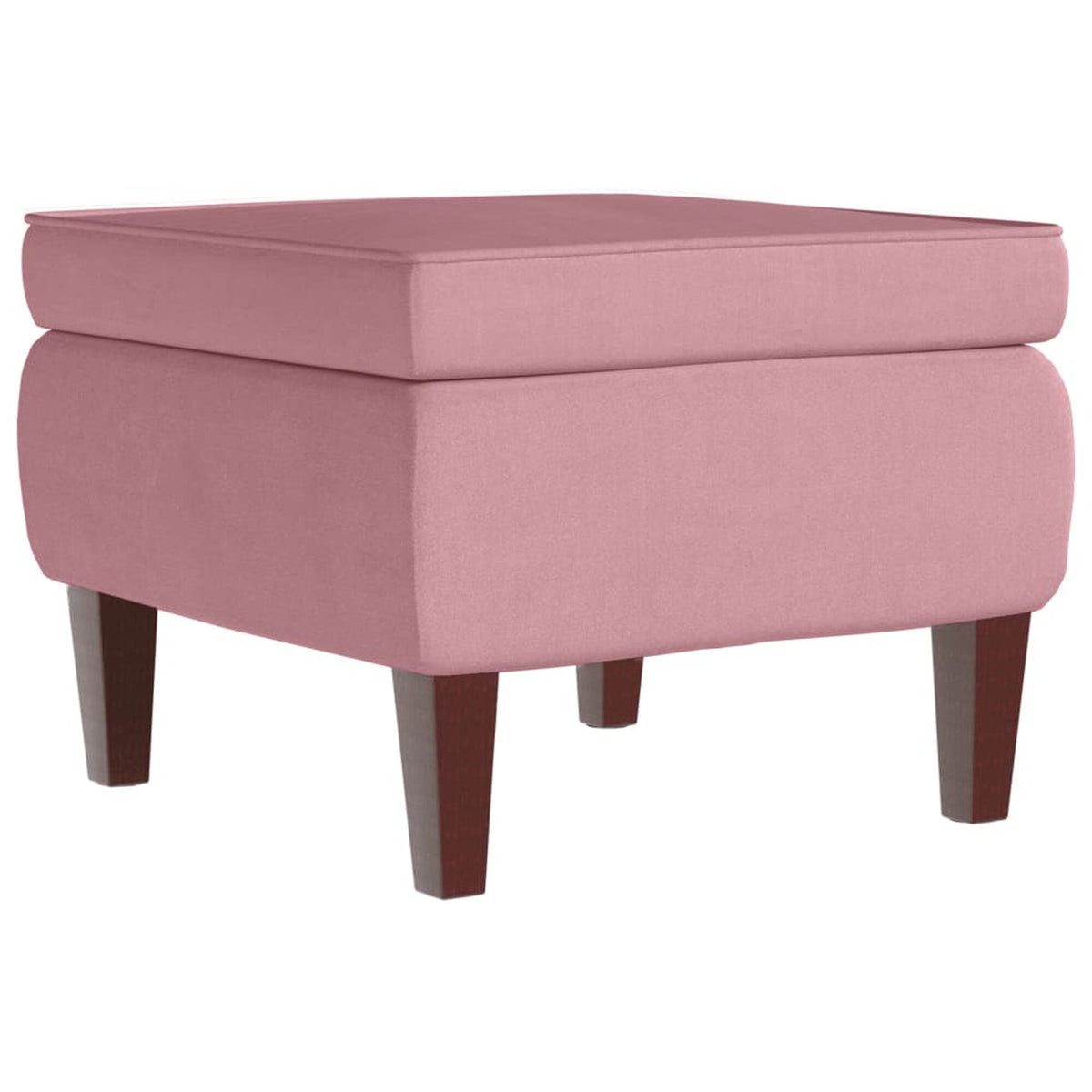 Fauteuil à bascule à oreilles Bascova rose avec repose-pieds - vue 9