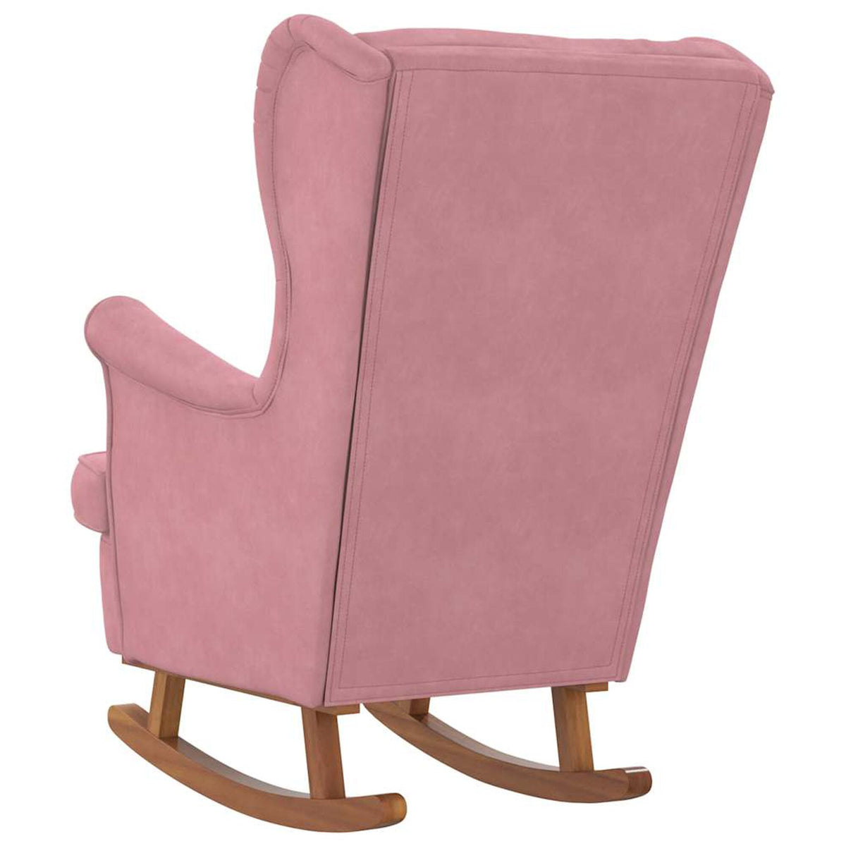 Fauteuil à bascule à oreilles Bascova rose sans repose-pieds - vue 6