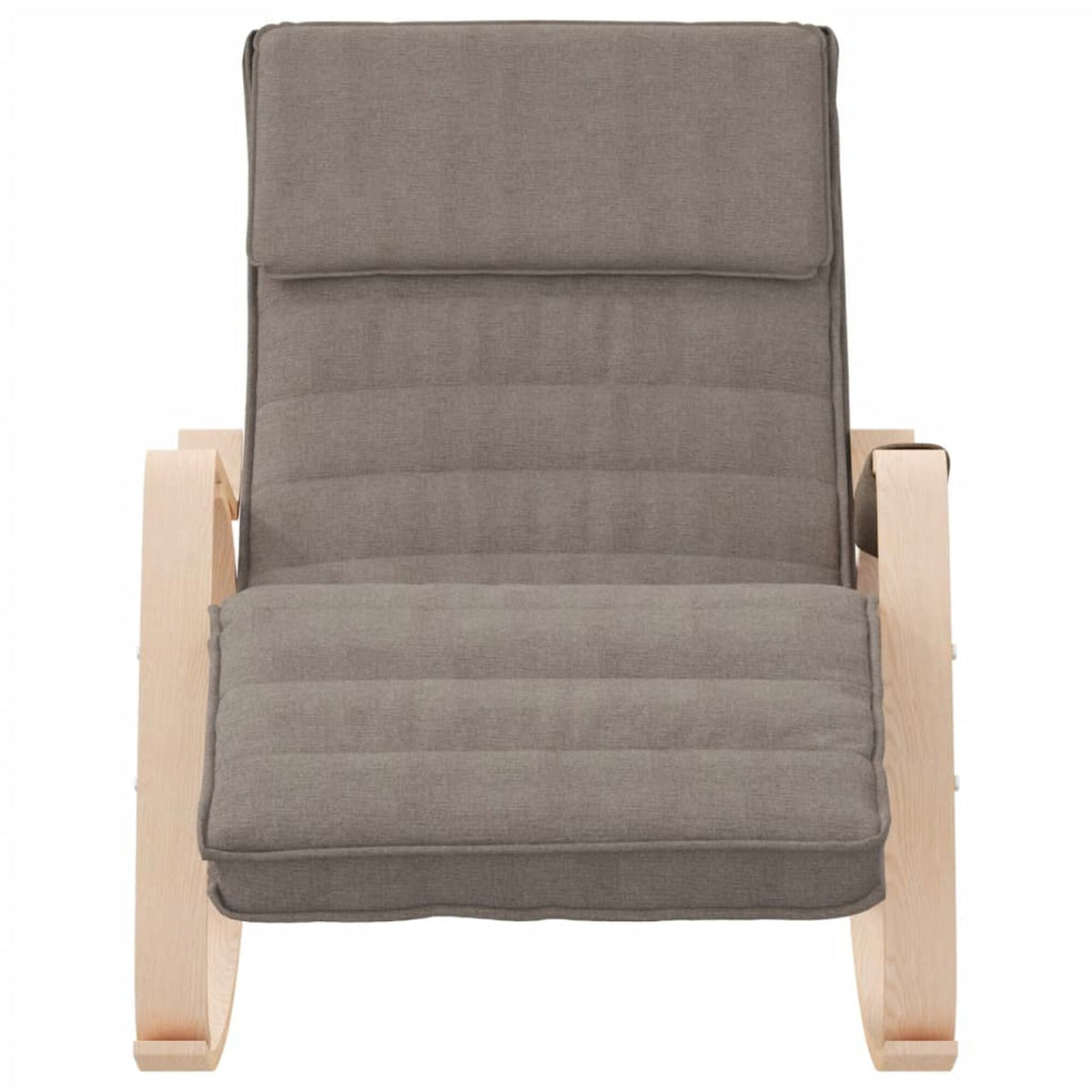 Chaise longue à bascule bois courbé Bascova Taupe - vue 3